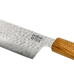 Shinrai Knives - Jōnetsu Damascus Nakiri mes 18 cm