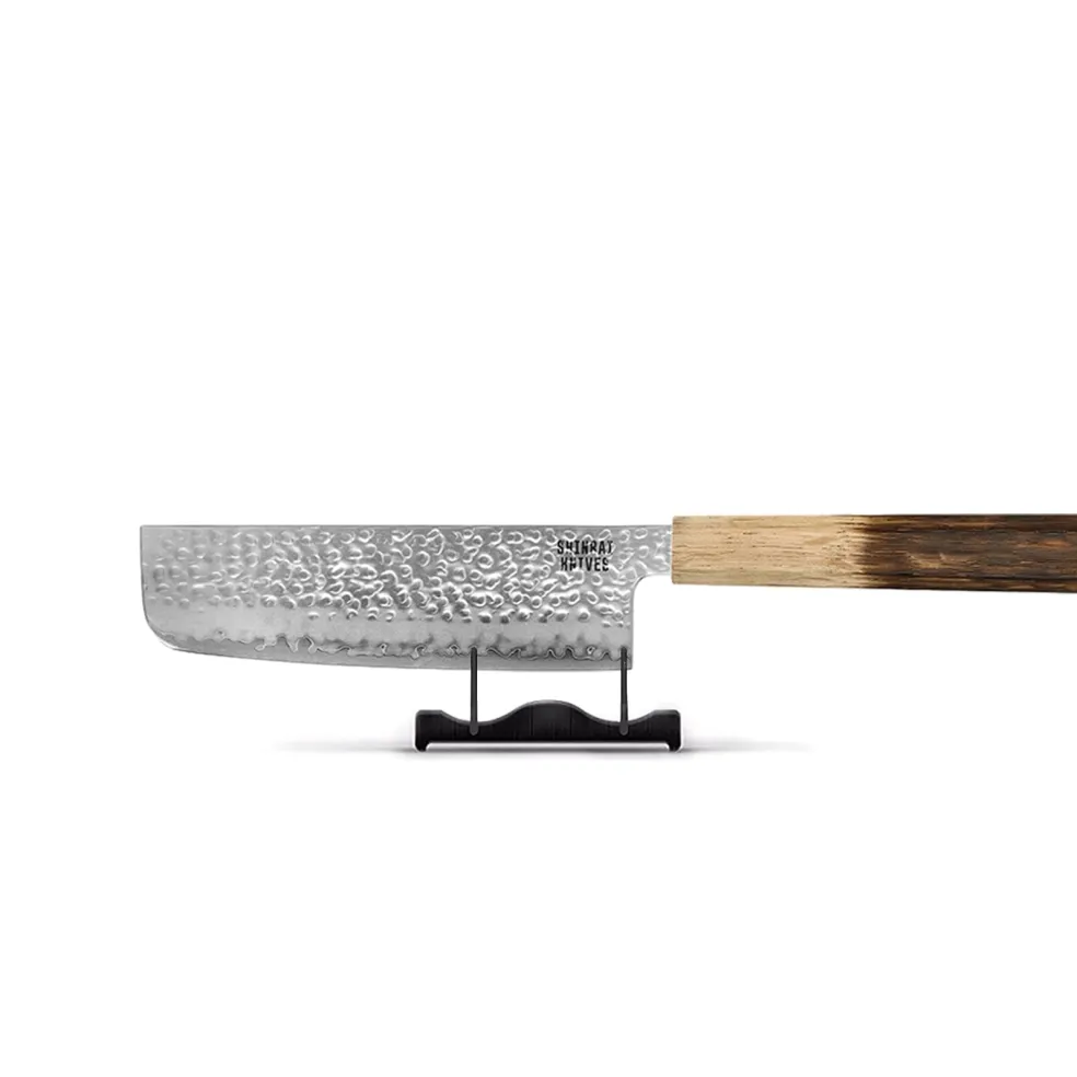 Shinrai Knives - Jōnetsu Damascus Nakiri mes 18 cm