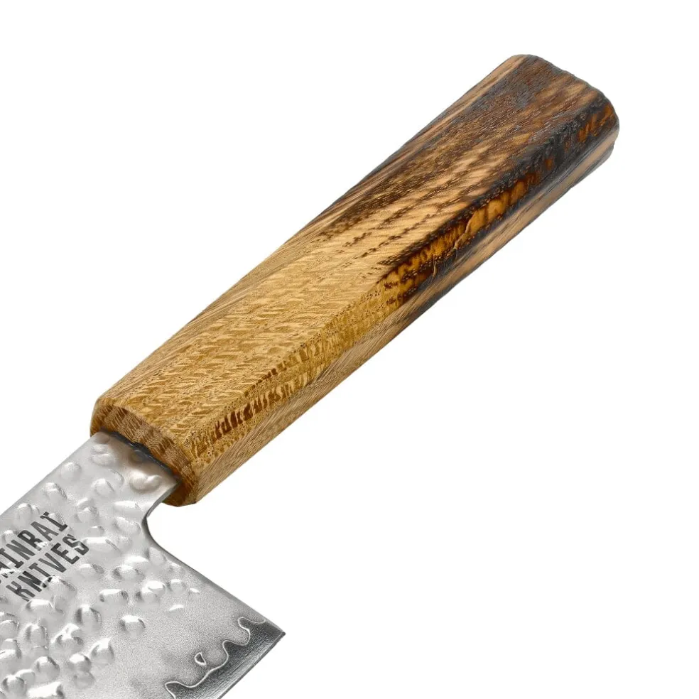Shinrai Knives - Jōnetsu Damascus Nakiri mes 18 cm