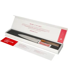 Shinrai Knives - Kigami Exclusive Damascus 3-delige set - Koksmes + Santoku + Schilmes