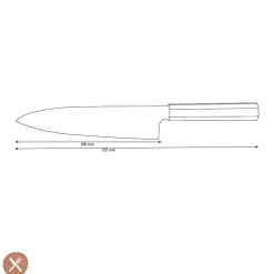 Shinrai Knives - Kigami Exclusive Damascus Koksmes 20 cm