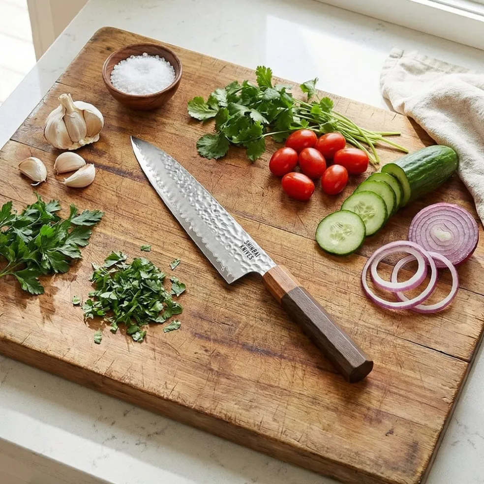 Shinrai Knives - Kigami Exclusive Damascus Koksmes 20 cm
