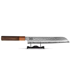 Shinrai Knives - Kigami Exclusive Damascus 4-delige set - Koksmes + Broodmes + Nakiri + Schilmes