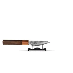 Shinrai Knives - Kigami Exclusive Damascus 4-delige set - Kiritsuke + Broodmes + Nakiri + Schilmes
