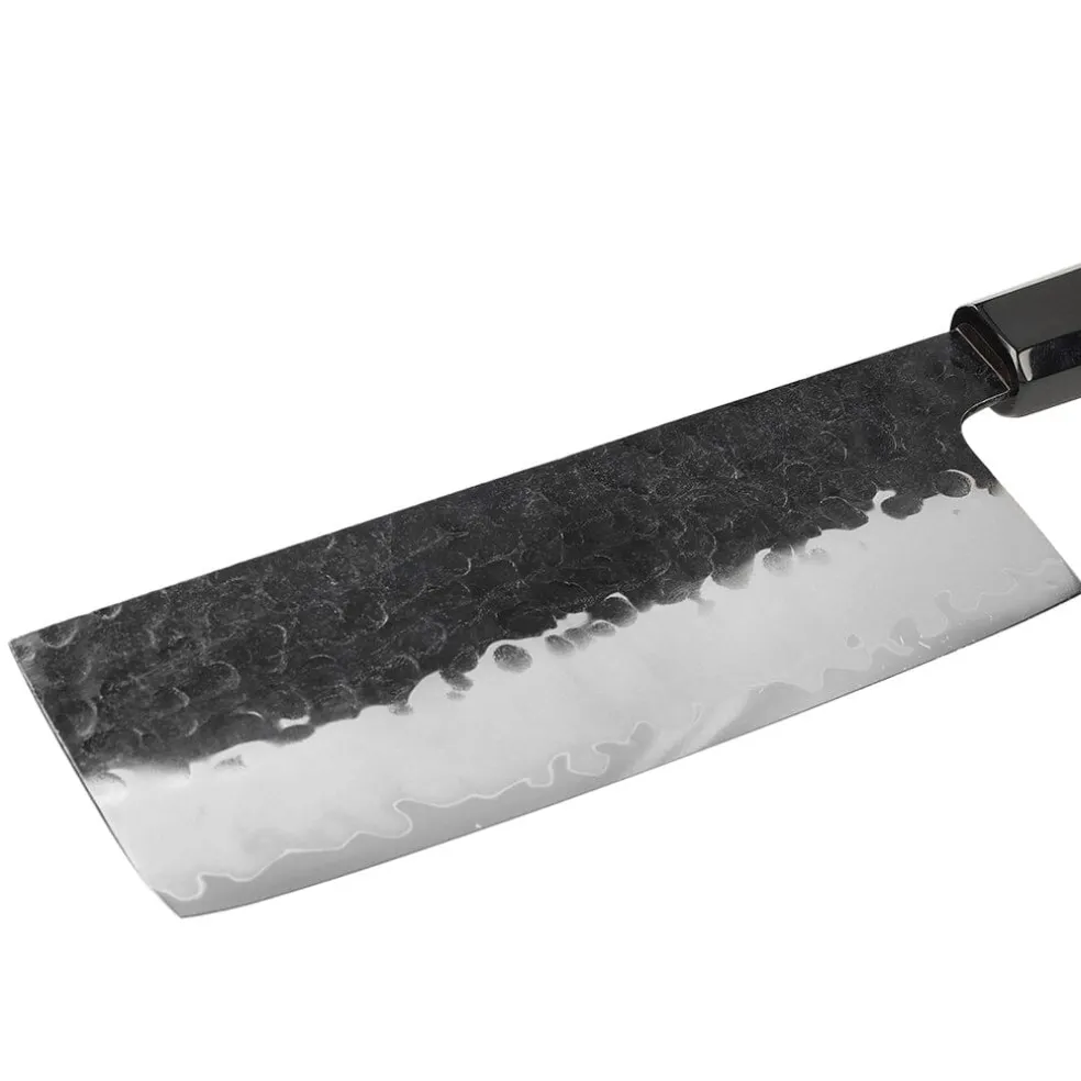 Shinrai Knives - Kurayami Damascus Nakirimes 18 cm