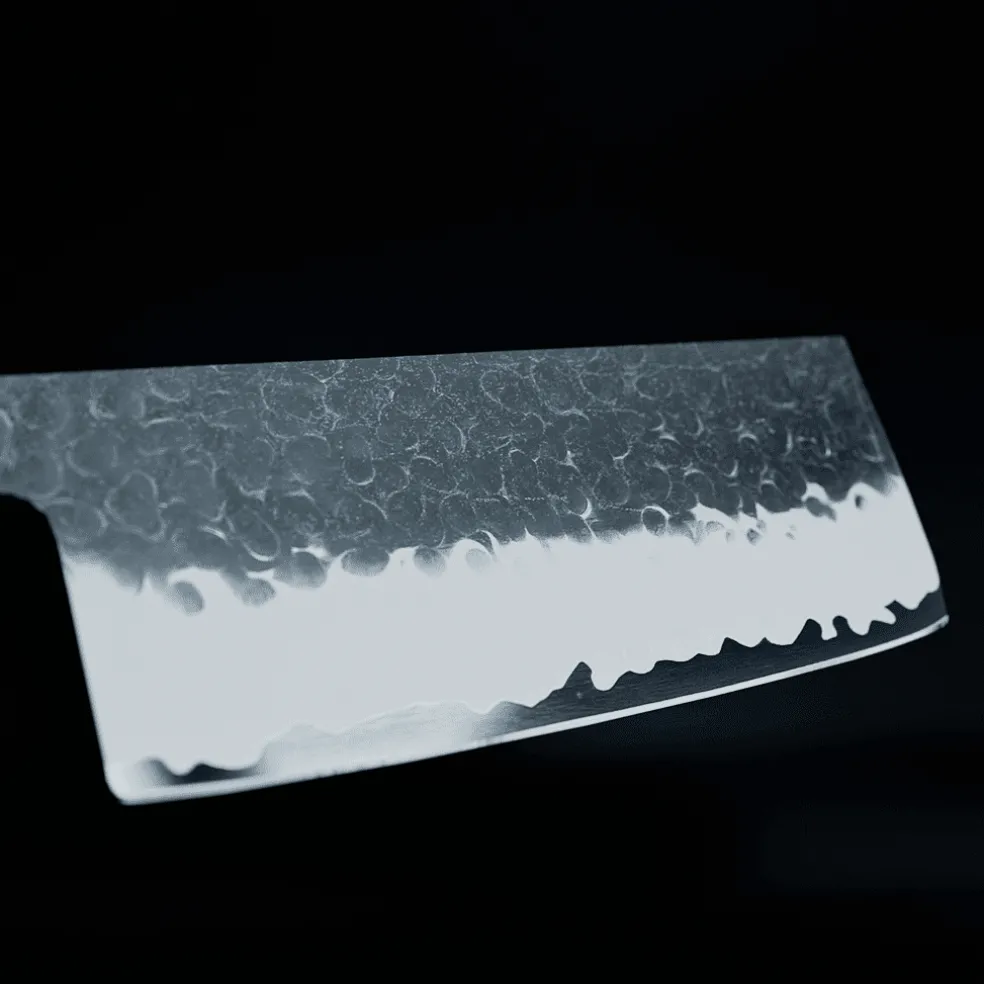 Shinrai Knives - Kurayami Damascus Nakirimes 18 cm
