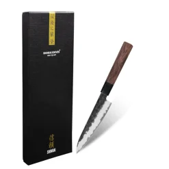 Shinrai Knives - Kurayami Damascus Officemes 13 cm