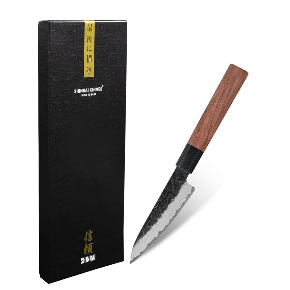 Shinrai Knives - Kurayami Damascus Schilmes 9 cm