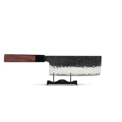 Shinrai Knives - Kurayami 2-delige Damascus Messenset - Nakiri + Schilmes