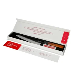 Shinrai Knives - Kurayami 2-delige Damascus Messenset - Koksmes + Schilmes