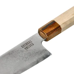 Shinrai Knives - Kōyō Damascus Nakiri mes 18 cm
