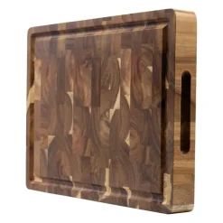 Shinrai Knives - Luxe Snijplank Acaciahout - Kopshout - 40 x 30 x 4.5 cm