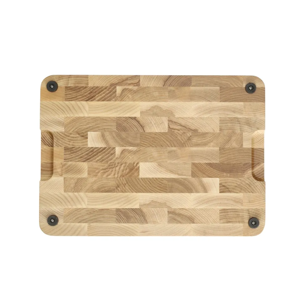 Shinrai Knives - Luxe Snijplank Essenhout - Kopshout - 35 × 25 × 2.5 cm