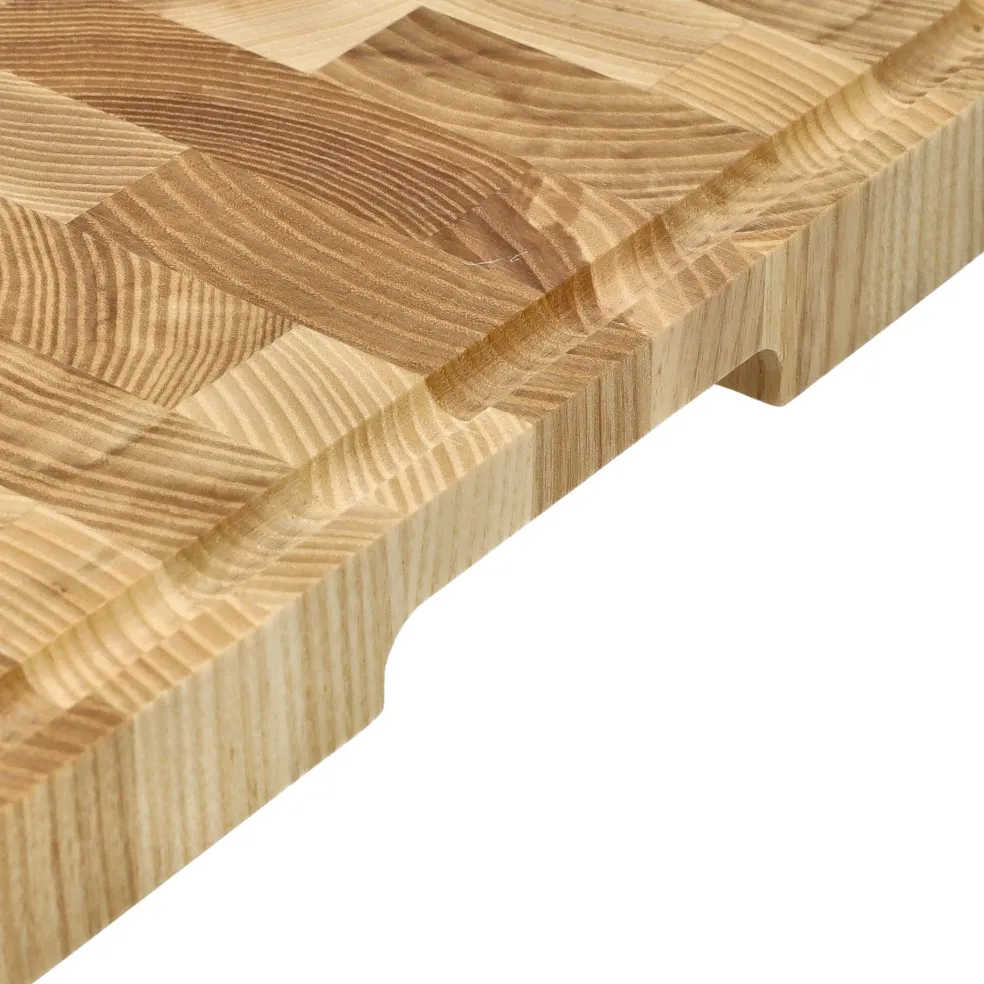 Shinrai Knives - Luxe Snijplank Essenhout - Kopshout - 35 × 25 × 2.5 cm