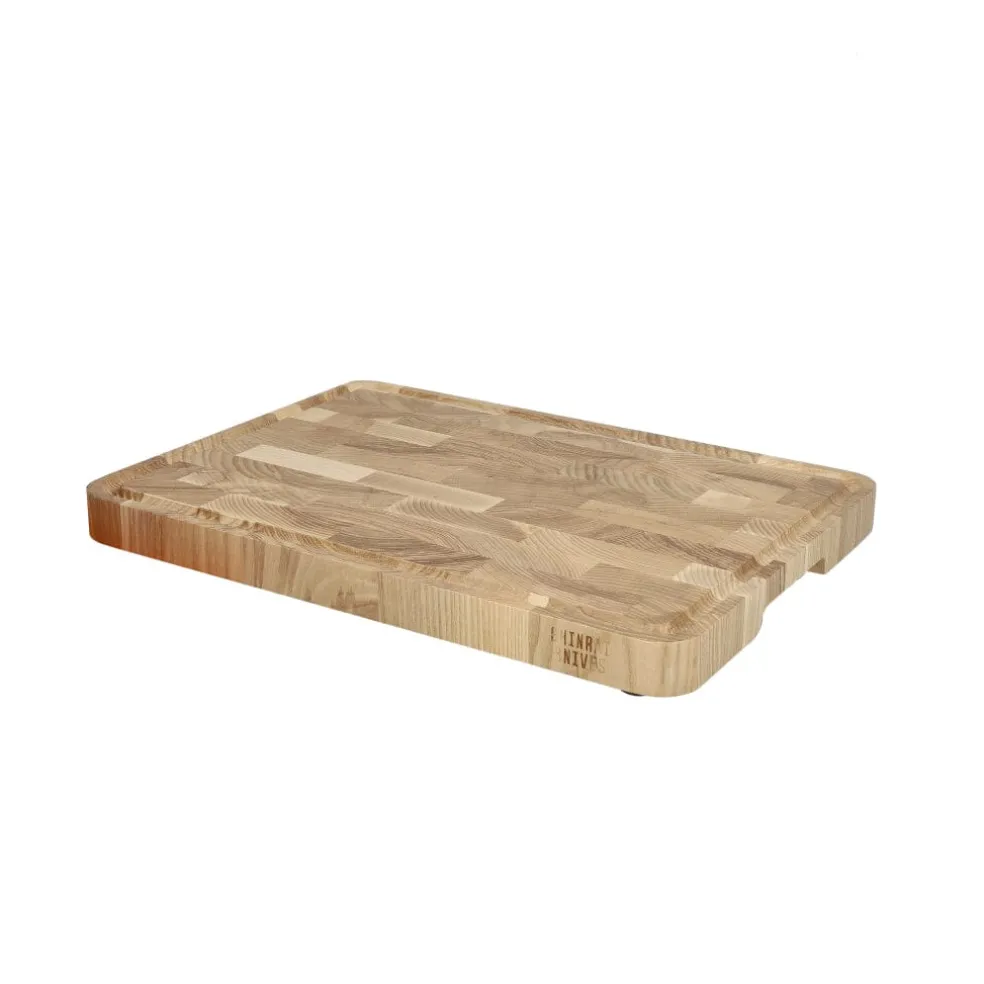 Shinrai Knives - Luxe Snijplank Essenhout - Kopshout - 35 × 25 × 2.5 cm