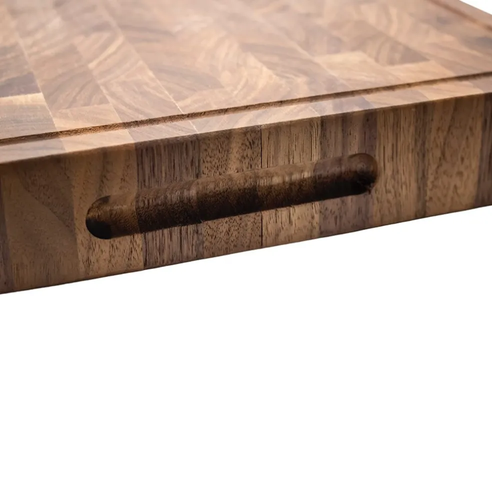Shinrai Knives - Luxe Snijplank Walnotenhout - Kopshout - 40 x 30 x 4.5 cm