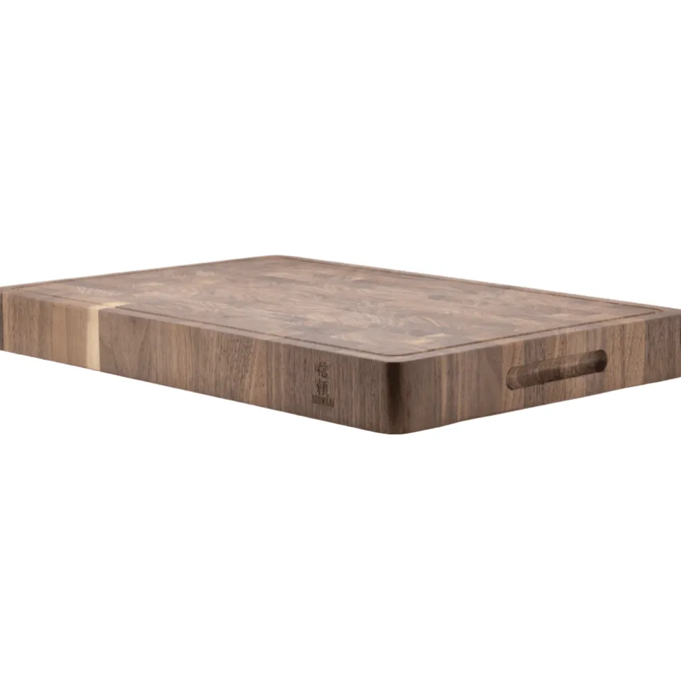 Shinrai Knives - Luxe Snijplank Walnotenhout - Kopshout - 40 x 30 x 4.5 cm