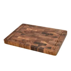 Shinrai Knives - Luxe Snijplank Walnotenhout - Kopshout - 35 × 25 × 2.5 cm