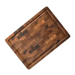 Shinrai Knives - Luxe Snijplank Walnotenhout - Kopshout - 35 × 25 × 2.5 cm