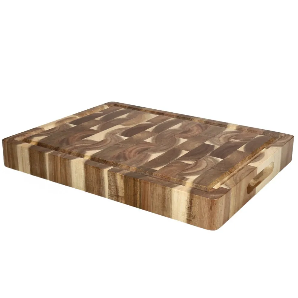 Shinrai Knives - Luxe Snijplank Acaciahout - Kopshout - Bundel