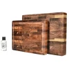 Shinrai Knives - Luxe Snijplank Walnotenhout - Kopshout - Bundel