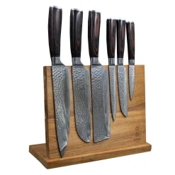 Shinrai Knives - Magnetisch Messenblok Enkelzijdig - Acaciahout