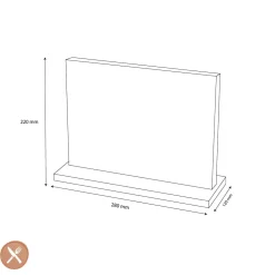 Shinrai Knives - Magnetisch Messenblok Dubbelzijdig - Zwart