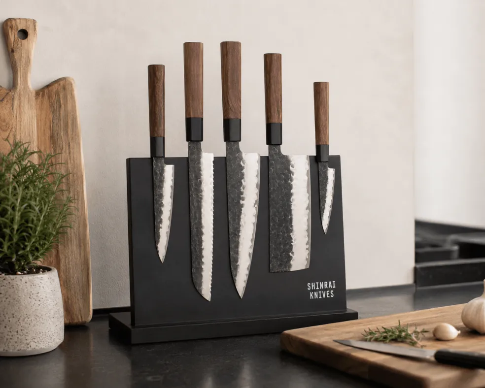 Shinrai Knives - Magnetisch Messenblok Enkelzijdig - Zwart