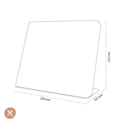Shinrai Knives - Magnetisch Messenblok Cito Enkelzijdig - Acaciahout