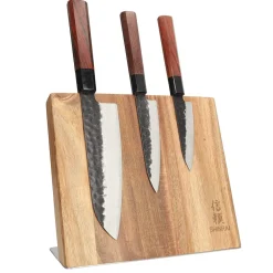 Shinrai Knives - Magnetisch Messenblok Cito Enkelzijdig - Acaciahout