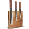Shinrai Knives - Magnetisch Messenblok Cito Dubbelzijdig - Acaciahout