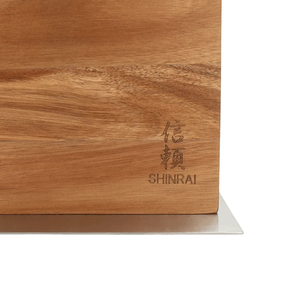 Shinrai Knives - Magnetisch Messenblok Cito Dubbelzijdig - Acaciahout