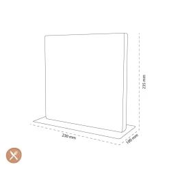 Shinrai Knives - Magnetisch Messenblok Cito Dubbelzijdig - Acaciahout
