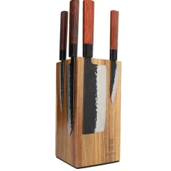 Shinrai Knives - Magnetisch Messenblok Robur - Acaciahout