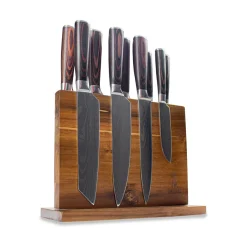 Shinrai Knives - Magnetisch Messenblok Dubbelzijdig - Acaciahout
