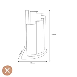 Shinrai Knives - Magnetisch Messenblok Scalae - Acaciahout