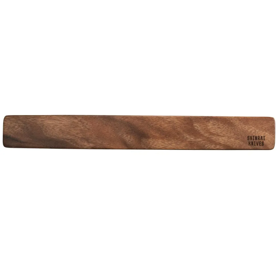 Shinrai Knives - Messenmagneet Muurstrip 40 cm - Walnotenhout