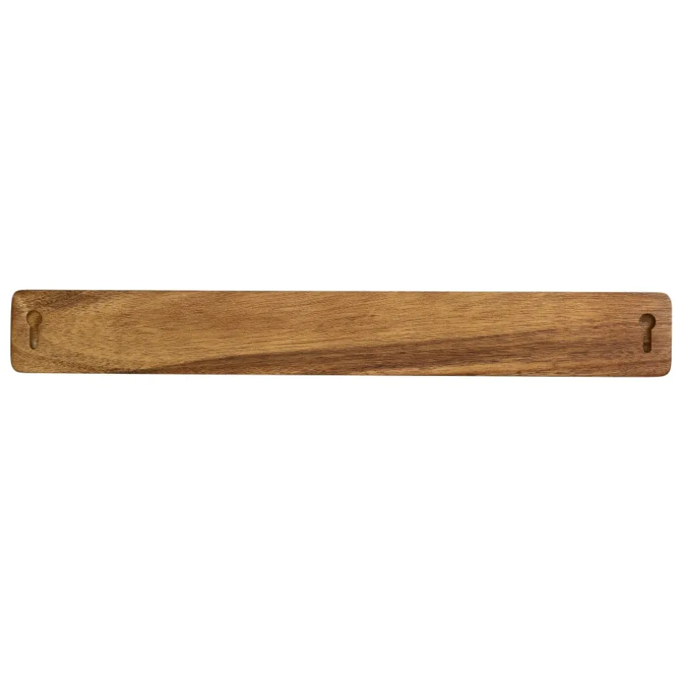 Shinrai Knives - Messenmagneet Muurstrip 40 cm - Acaciahout