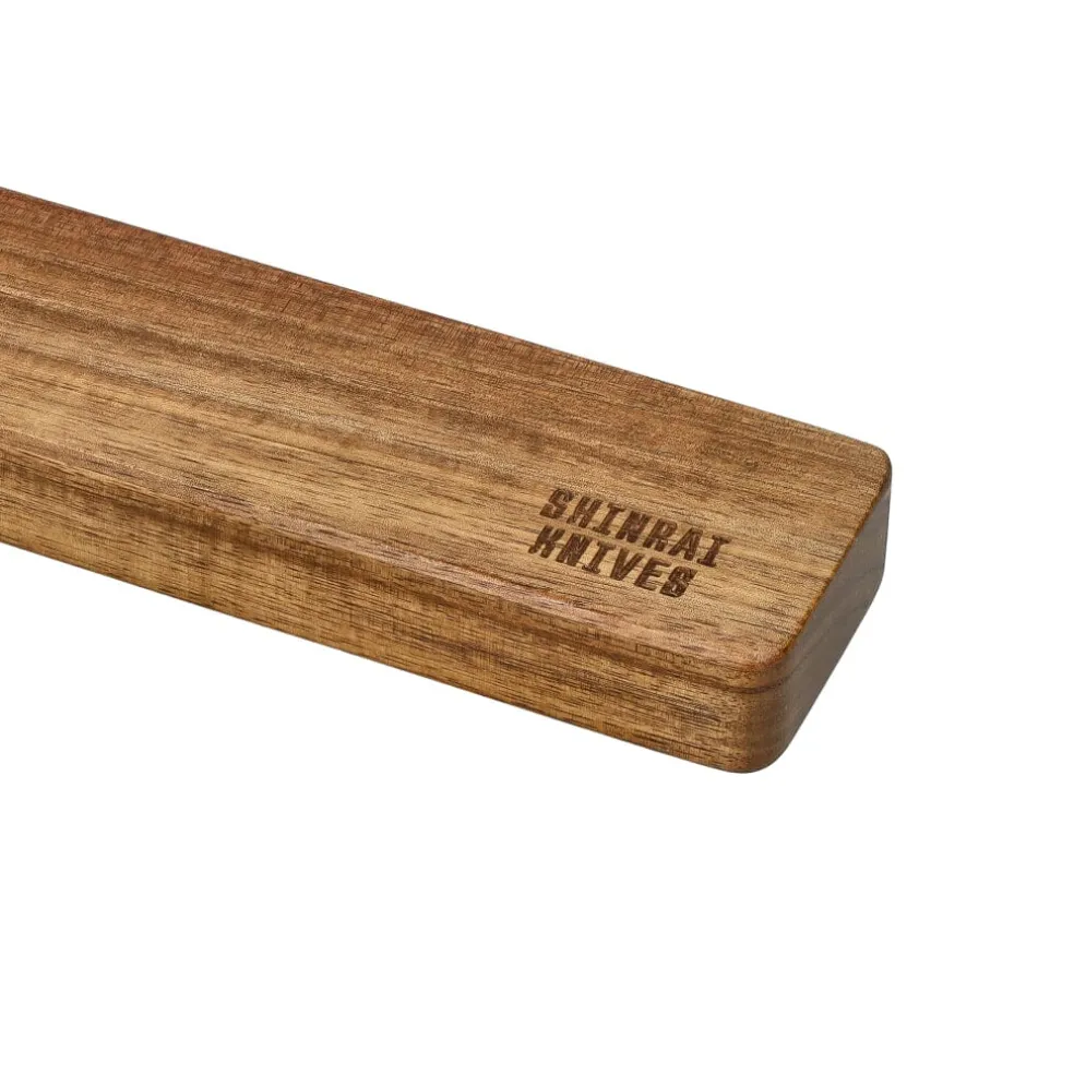 Shinrai Knives - Messenmagneet Muurstrip 40 cm - Acaciahout