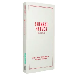 Shinrai Knives - Messenrol Hoogwaardig Canvas & Leer Bruin