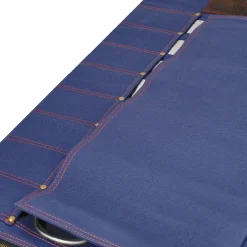 Shinrai Knives - Messenrol Hoogwaardig Canvas & Leer Donkerblauw