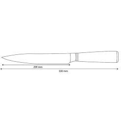 Shinrai Knives - Micarta Jewels Damascus Vleesmes 20 cm