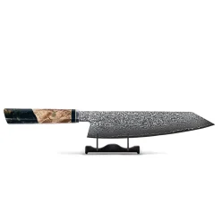 Shinrai Knives - Onyx Octagon Damascus Kiritsuke 23 cm - Special Edition