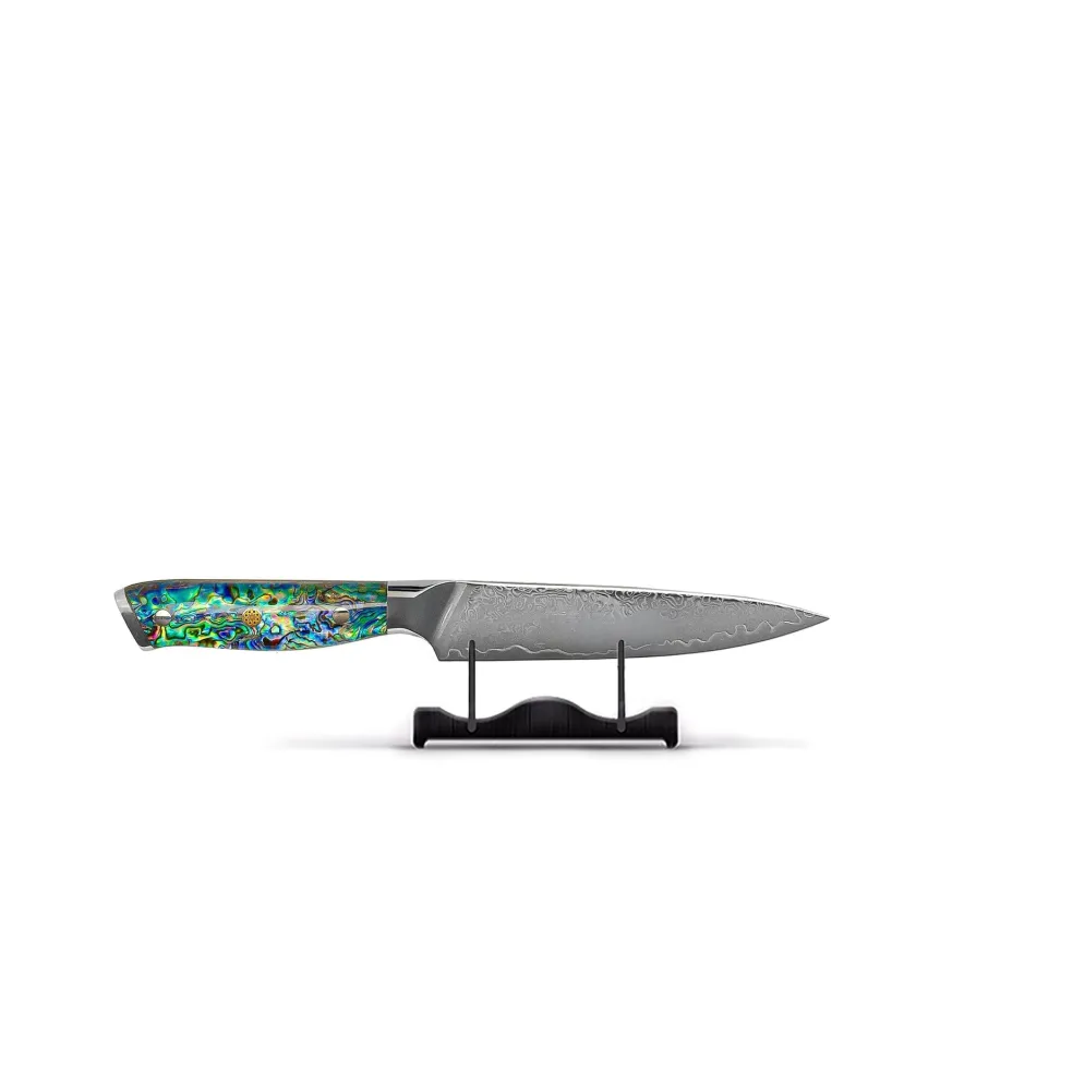 Shinrai Knives - Parelmoer Jewels 5-delige Messenset + Messenblok Stans