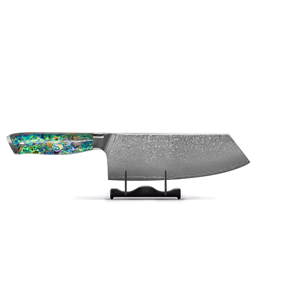 Shinrai Knives - Parelmoer Jewels 5-delige Messenset + Messenblok Stans