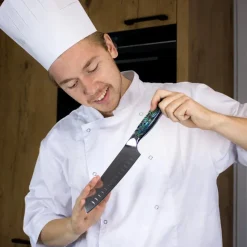 Shinrai Knives - Parelmoer Jewels 5-delige Messenset + Messenblok Stans