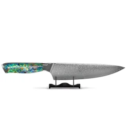 Shinrai Knives - Parelmoer Jewels Damascus Koksmes 20 cm