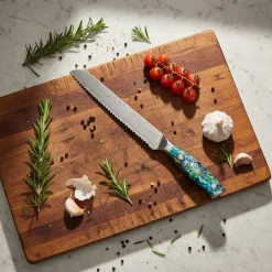 Shinrai Knives - Parelmoer Jewels Serie 5-delige Damascus Messenset