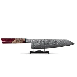 Shinrai Knives - Ruby Octagon Damascus Kiritsuke 23 cm - Special Edition