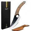 Shinrai Knives - RVS Gladiator Koksmes met holster - Bruin